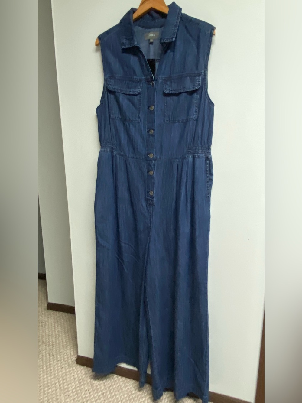 NWT ABSOLUTELY ADORABLE TORRID DENIM JUMPSUIT - 16 REGULAR - Picture 6 of 13